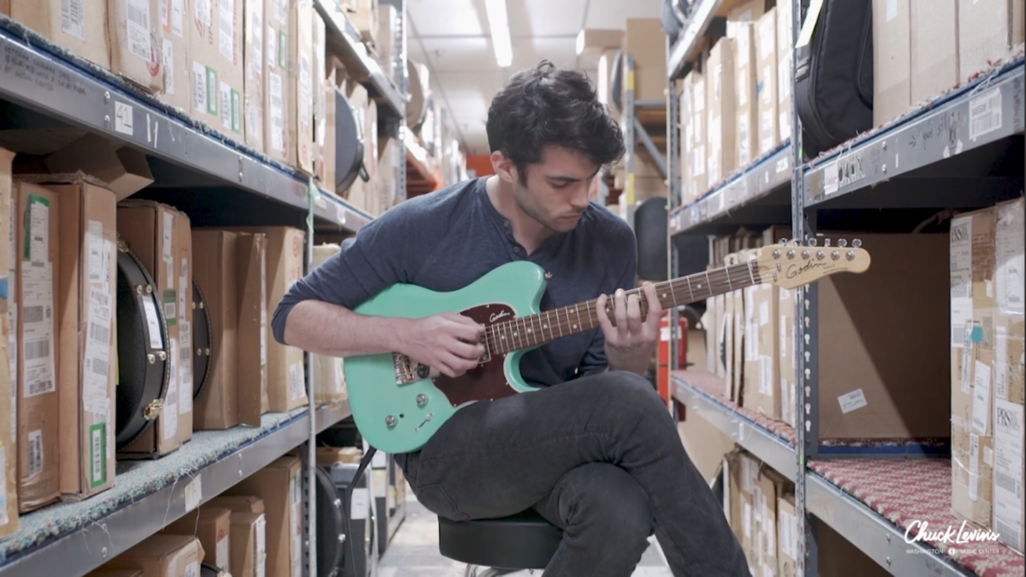 Garrett Gleason with guitar